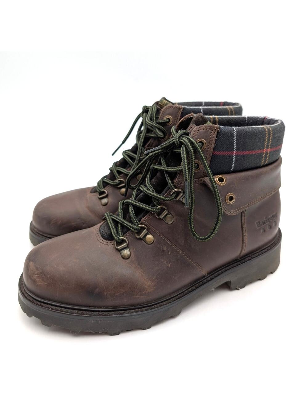 Barbour Burne Lace-Up Waterproof Ankle Boots Women's Brown Size US5 EU35.5
